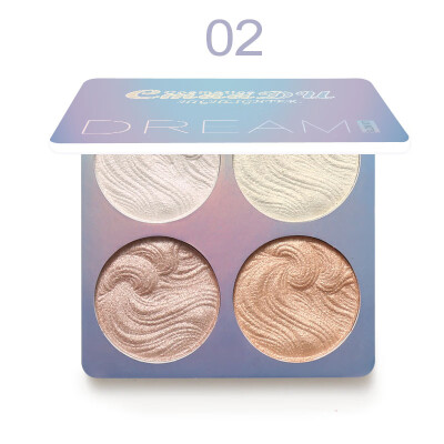 

4 Colors Highlighter Palette Face Makeup Contour Powder Bronzer Professional Make Up Palette Easy To Wear Beauty Cosmetics