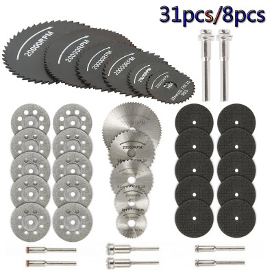 

31pcs8pcs Circular Saw Blades - Rotary Tool Cutting Disc Kit Accessories