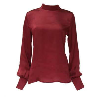 

Autumn Women Turtleneck Cold Shoulder Chiffon Pullover Jumper Tops Blouse Casual Streetwear