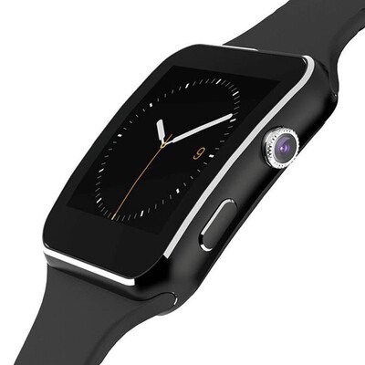 

X6 Smart Watch with Camera Alarm Clock Bluetooth Wristwatch SIM Card Smartwatch for Android ios Phone Wearable Devices