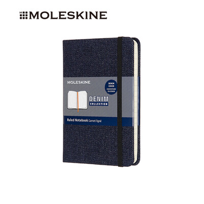 

MOLESKINE notebook business office stationery notebook denim capsule series hard surface pocket type horizontal hand account dark denim 6260