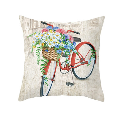 

Floral Cotton Linen Throw Waist Pillow Case Cushion Cover Fluffy Home Decor