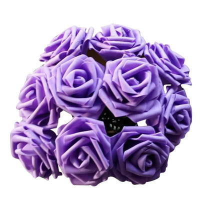 

10 Heads Pretty Charming Artificial Flowers PE Foam Rose Flowers Bride Bouquet Home Wedding Decor Scrapbooking DIY Supplies