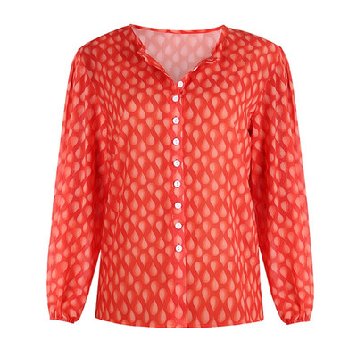 

Women Blouse Office Lady Chiffon Shirt Top Long Sleeve Female Polka Dot Blouse 2019 Summer Shirts Plus Size Tops