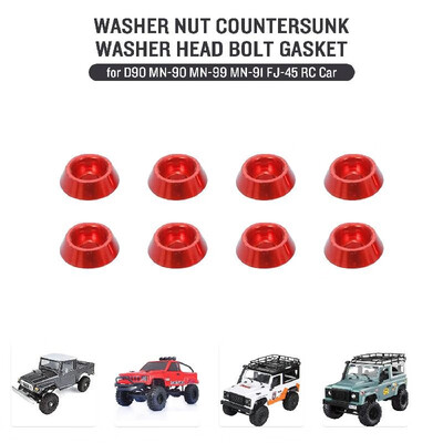 

Replacement for MN-D90 MN-90 MN-99 MN-91 FJ-45 RC Car Washer Nut Countersunk Washer Head Bolt Gasket Aluminum Alloy Upgrade Parts