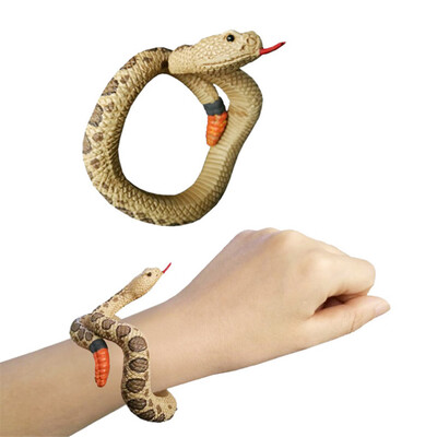 

Siaonvr Simulation Resin Animal Python Bracelet Handmade Painted PVC Material Toy