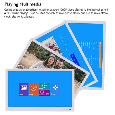 

Andoer 156 Inch 19201080 IPS LED Digital Photo Frame Electronic Picture Album Advertising Machine Scroll Subtitle MP3 MP4 Clock