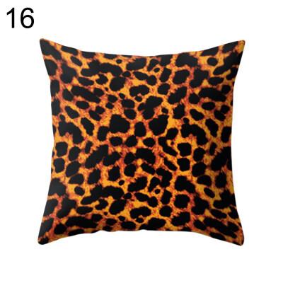 

Leopard Print Pillow Case Cushion Cover Sofa Bedroom Car Cafe Office Decoration