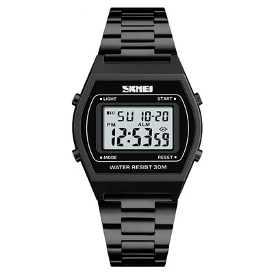 

SKMEI 1328 Men Fashion Casual Sports Wristwatch Analog Digital Watch 3ATM Water Resistant Stainless Steel Strap Backlight Multifun