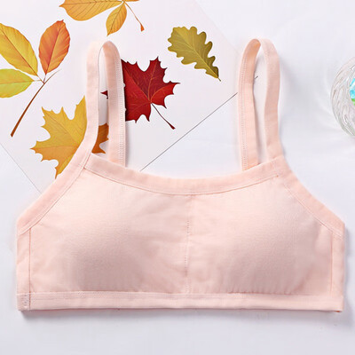 

Young Girls Training Bra Soft Cotton Underwear For Teenage Puberty Cotton Child Bra For Kids Students 8-16 Yrs