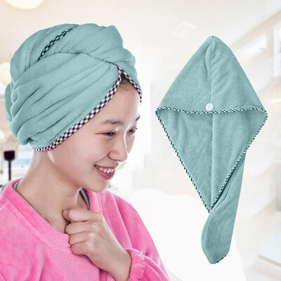 

〖Follure〗Thick Absorbent Dry Hair Cap Shower Cap Quick-drying Towel Absorbent Cap