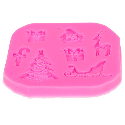 

Tailored Red Christmas Cake 3D Silicone Stencils Cookie Latte Stencil Coffee Cake Mold