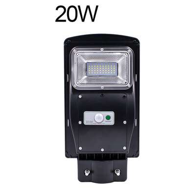 

Gobestart 20W40W60W LED Solar Powered Outdoor Wall Street Light PIR Motion Sensor Lamp