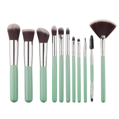 

Nylon Wool Makeup Brushes Professional 11PC Make Up Brushes Women Foundation Brush Eyebrow Eyeliner Blush Cosmetics Beauty Sets