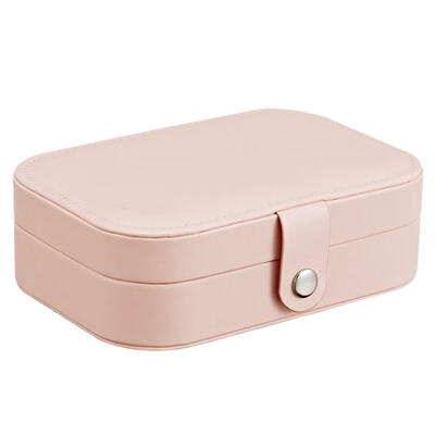 

PU Leather Bead Velvet Multifunctional Storage Jewelry Box Fresh Simple Portable for Stud Earring Necklace Ring Travel Storage