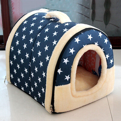 

2In 1 Pet House And Sofa Machine Washable Non-Slip Foldable Soft Warm Dog Cat Puppy Rabbit Pet Nest Cave