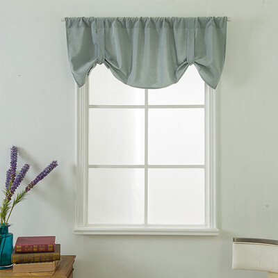 

Toponeto Valance Curtains Extra Wide&Short Window Treatment Kitchen Living Bathroom