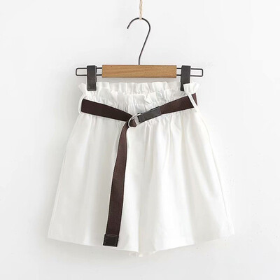

New Summer Casual Elastic Waist Shorts Women Wide High Waist Loose Leg Shorts Slim All-Match Sporting Shorts Female