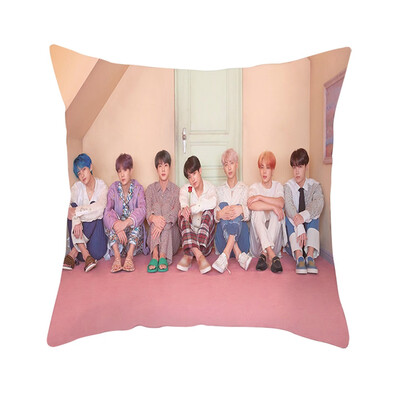 

Kpop BTS New Album MAP of The Soul Persona Concept Square Throw Pillow Cover Pillowcase Photo Printing