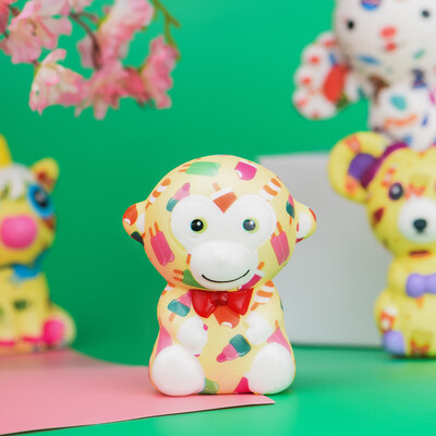 

YIWULASquishies Toy Kawaii Adorable Monkey Toy Slow Rising Cream Scented Stress Relief
