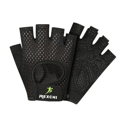 

Half Finger Non-slip Unisex 1 Pair Gloves Elastic Silicone Pads Workout Training