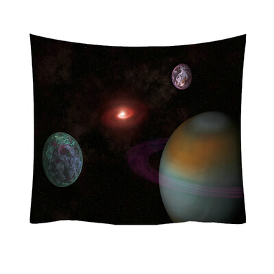 

Toponeto Fashion Tapestry Planet Universe Pattern Style Decorative Tapestry Home Decor