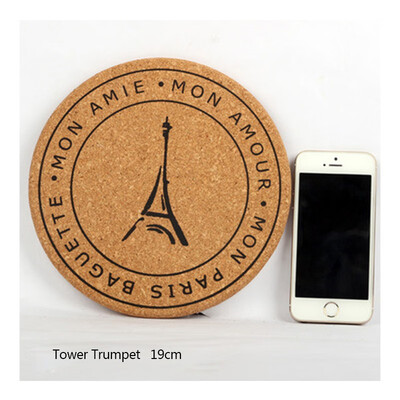 

NeillieN Round cork cup matcoaster wooden mat pot mat bowl cushionHeat Insulation PadPlate matThree sets of heat shield