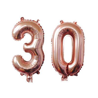 

Gobestart 40 Inch Rose Gold Number Foil Digital Balloons For Birthday Party