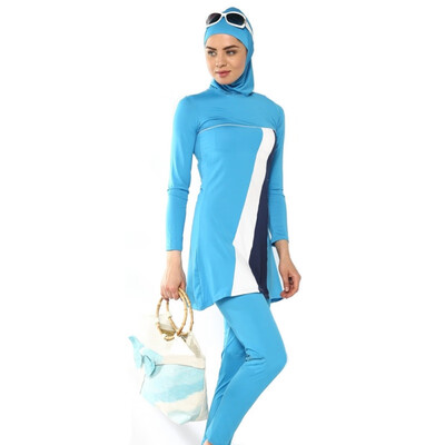 

2017 Muslim Swimwear Islamic Swimsuit Women Hijab Swimwear Full Coverage Cover Muslim Swimming Beachwear Swim Suit