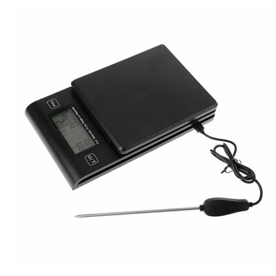 

Portable Multi-function LCD Timer Electronic Digital Drip Coffee Scale Temperature Measuring Probe Kitchen Tool