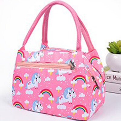 

Childrens Kid Unicorn Lunch Bags Insulated Cool Bag Picnic Bags Travel Lunchbox