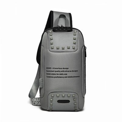 

Tailored OZUKO Mens Multi-function Messenger Bag Anti-theft Waterproof Travel Chest Bag