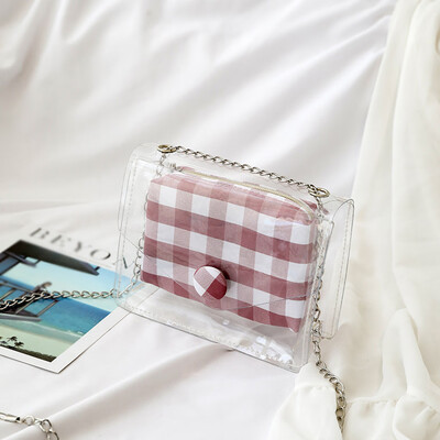 

Tailored Women Wild Diagonal Package Female Jelly Transparent Single Shoulder Mother Bag