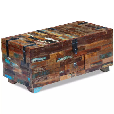 

Coffee Table Box Chest Solid Reclaimed Wood 315"x157"x138