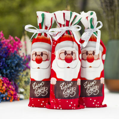 

Christmas Decorations for Home Santa Claus Wine Bottle Cover Snowman Stocking Gift Holders Xmas Navidad Decor New Year