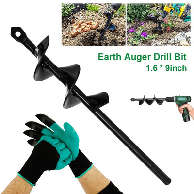 

22x4 cm Garden Auger Drill Bit Digging Bulb Drill Bit Replacement Electric