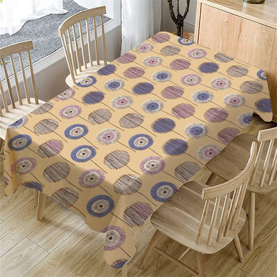

Toponeto Cartoon Table Cloth Linen Tablecloth For Kitchen Decorative Dining Table Cover