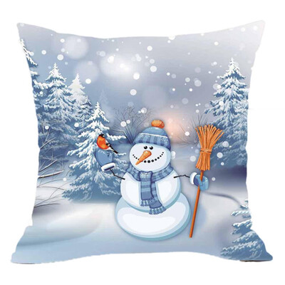 

Tailored Merry Christmas Pillow Cases Super Cashmere Sofa Cushion Cover Home Decor