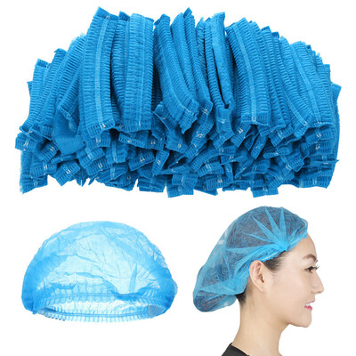

Toponeto 100Pc Disposable Non-Woven Paper Caps Chef Hat for Restaurant Kitchen Hotel Home
