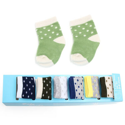 

Baby Boys Girls Boxed Socks Unisex Baby Infant Newborn SocksIn Gift Box Set Kids Baby Low Cut Cotton Socks 7 Pairs