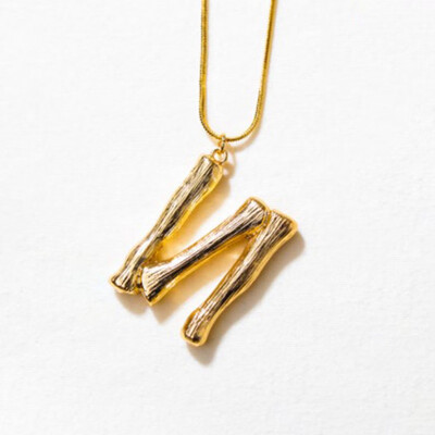 

Gold Letter A-Z Pendant Chain Necklace Fashion