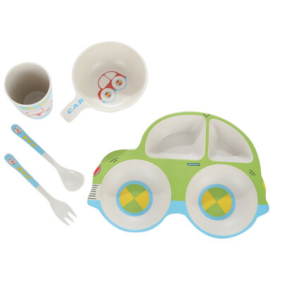 

Newborn Baby Car Bowl Cutlery Set Children Water Feeding Food Drop Fork Spoon Cup Dishes