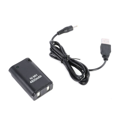 

4800mAh Battery Pack Charging Cable for Xbox 360 Wireless Controller Battery Pack