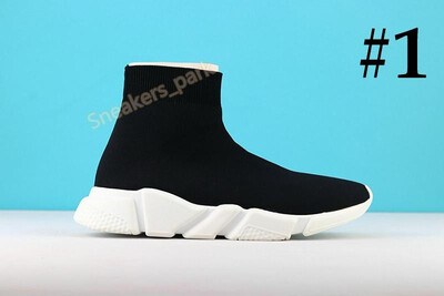 

Cheap Luxury Brand Sock Shoes Black Oreo Grey Men Women Running Shoes Trainers Boots Designer Sneakers Sport Shoes