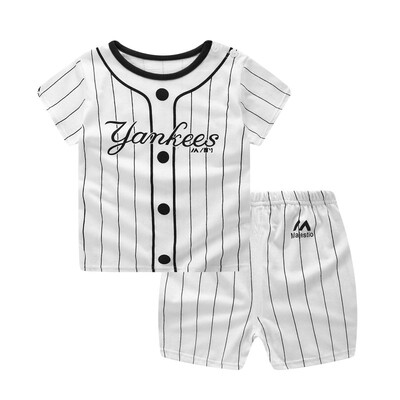 

Boys Girls Sport Suit Clothes Sets Short Sleeve Outfits Tops Shorts 2 pcs Children Clothing 0-5 Years Kids Costume