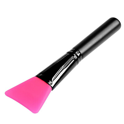 

16 Pcs Silicone Makeup Brush Silicone Material Wooden Handle Soft Comfortable Makeup Mask Brush