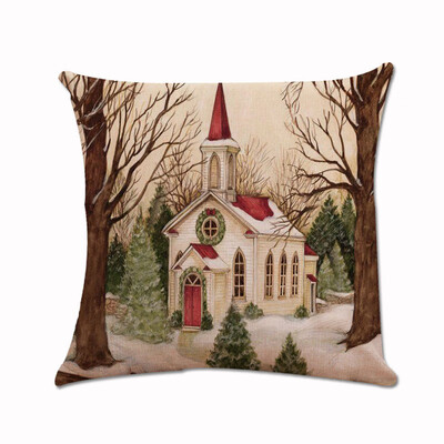

Tailored 24 In Christmas Xmas Santa Claus Cushion Cover Pillow Case Square Car Home Decor