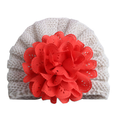 

Newborn baby hat Flower Bowknot baby cap Infant Girls autumn hats Hospital Cap Soft Cotton Toddler Knit newborn baby photo prop