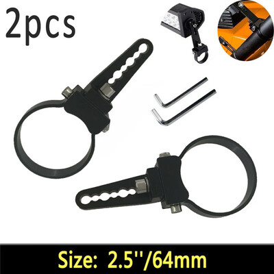 

25 Bull Bar Tube Mount Clamps Mounting Brackets Holder Kits For LED Light Bar