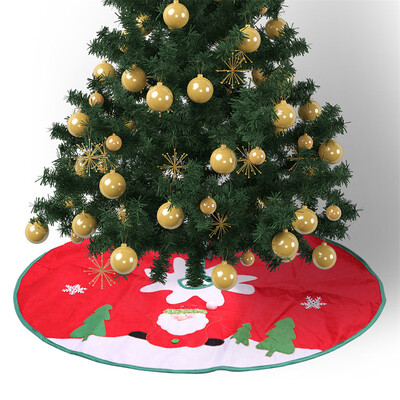 

Tailored NEW Holiday Style Red White Snowflake Christmas Tree Skirt